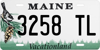 ME license plate 3258TL