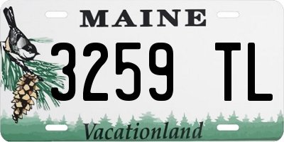ME license plate 3259TL