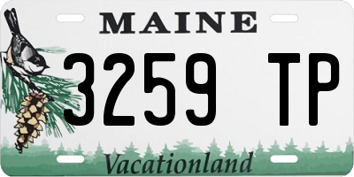ME license plate 3259TP