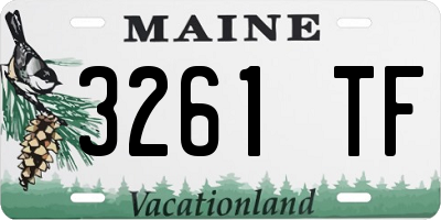 ME license plate 3261TF