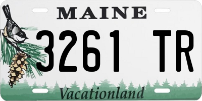 ME license plate 3261TR