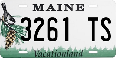 ME license plate 3261TS