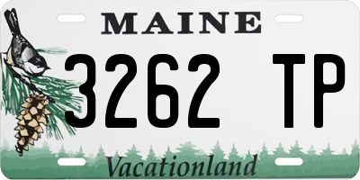 ME license plate 3262TP