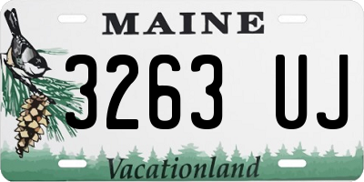 ME license plate 3263UJ