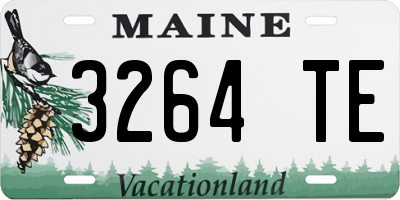 ME license plate 3264TE