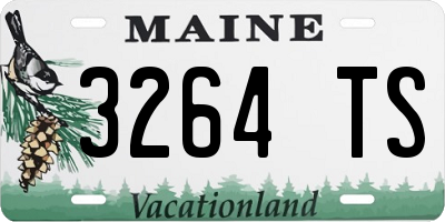 ME license plate 3264TS