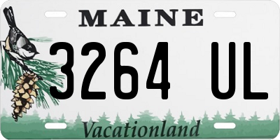 ME license plate 3264UL