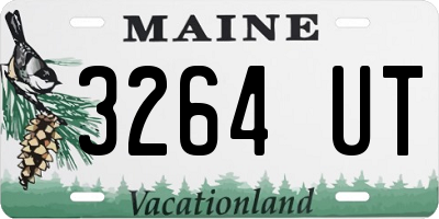 ME license plate 3264UT