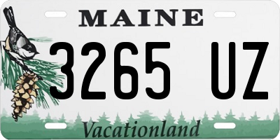 ME license plate 3265UZ