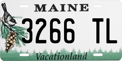 ME license plate 3266TL