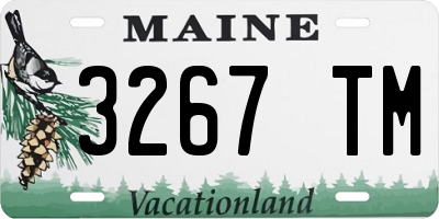 ME license plate 3267TM