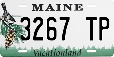ME license plate 3267TP