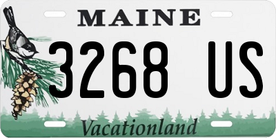 ME license plate 3268US