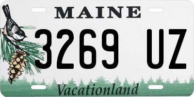 ME license plate 3269UZ