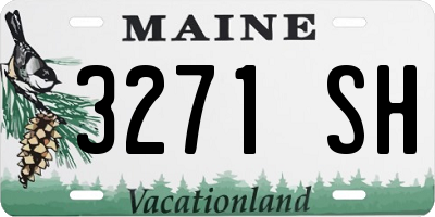 ME license plate 3271SH