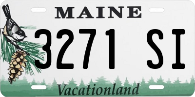 ME license plate 3271SI