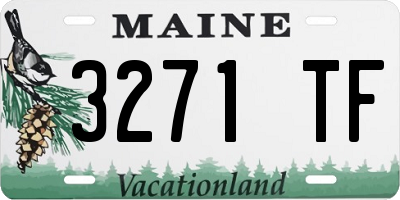 ME license plate 3271TF
