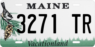 ME license plate 3271TR