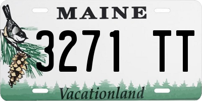ME license plate 3271TT