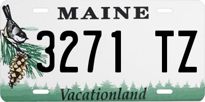 ME license plate 3271TZ