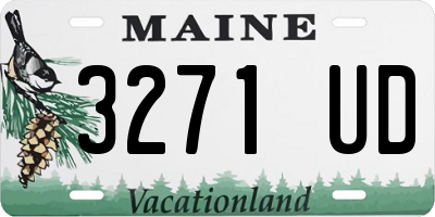 ME license plate 3271UD