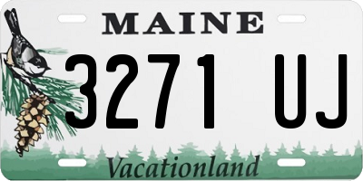 ME license plate 3271UJ