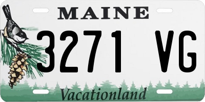 ME license plate 3271VG