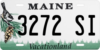 ME license plate 3272SI