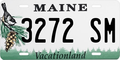 ME license plate 3272SM