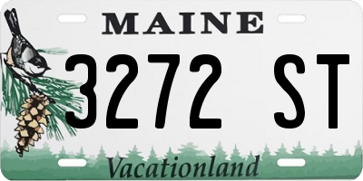 ME license plate 3272ST