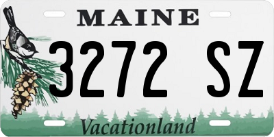 ME license plate 3272SZ