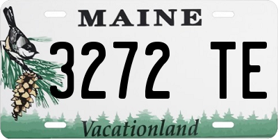 ME license plate 3272TE