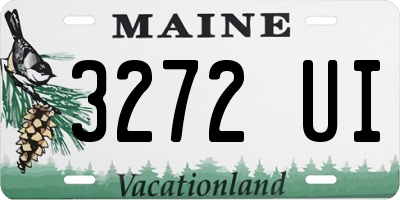 ME license plate 3272UI