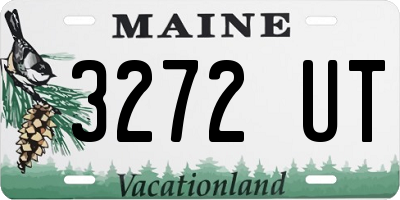 ME license plate 3272UT