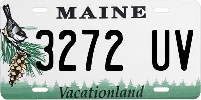 ME license plate 3272UV