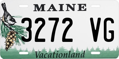 ME license plate 3272VG