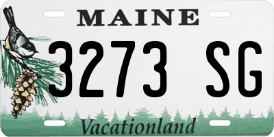 ME license plate 3273SG
