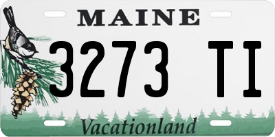 ME license plate 3273TI