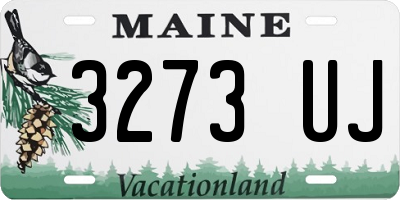 ME license plate 3273UJ