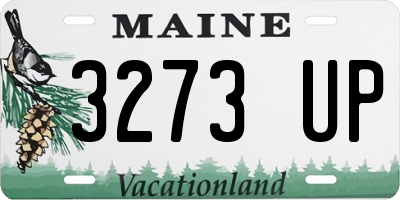 ME license plate 3273UP