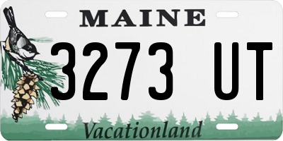 ME license plate 3273UT