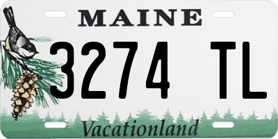 ME license plate 3274TL
