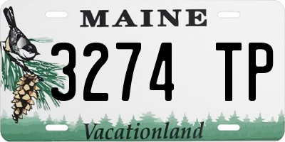 ME license plate 3274TP