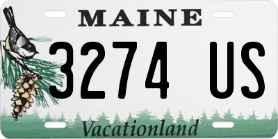ME license plate 3274US
