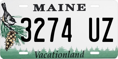 ME license plate 3274UZ