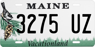 ME license plate 3275UZ