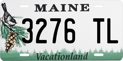 ME license plate 3276TL