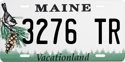 ME license plate 3276TR