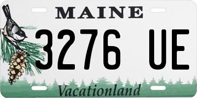 ME license plate 3276UE