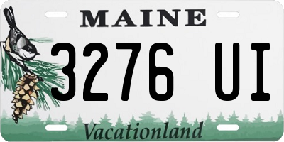 ME license plate 3276UI